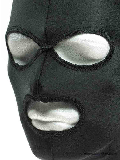 Spandex Maske klassisch schwarz