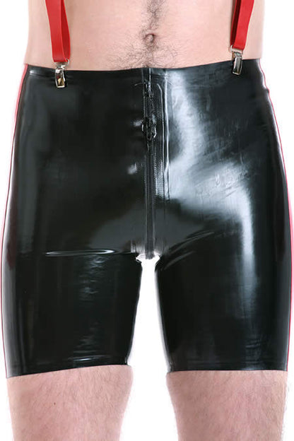 SPEXTER Rubber-Shorts schwarz Streifen rot 0.35