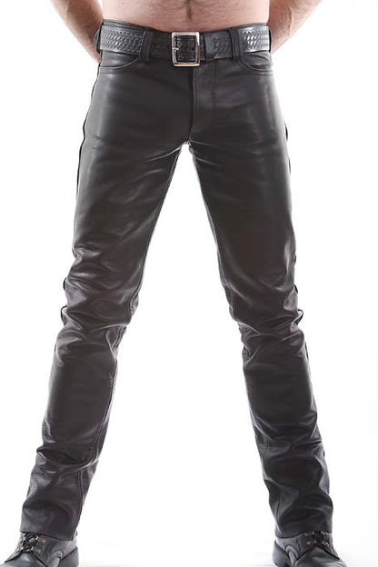 Spexter Lederhose - low waist