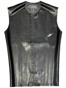 SPEXTER Rubber T-Shirt ohne Arm mit Reißverschluß - schwarz
