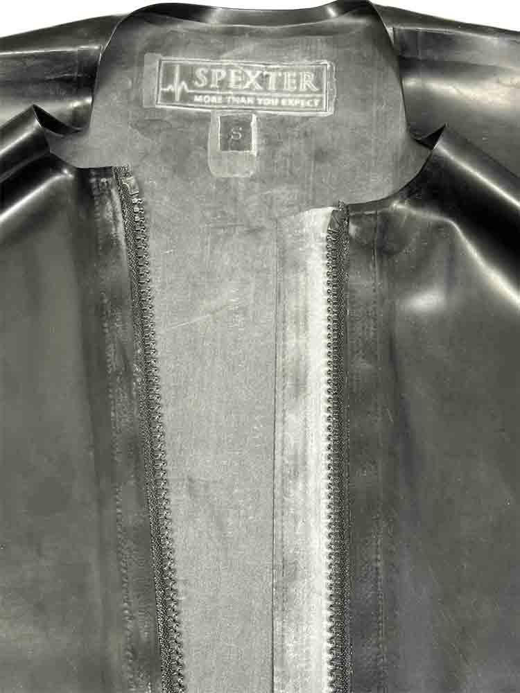 SPEXTER Rubber T-Shirt ohne Arm mit Reißverschluß - schwarz