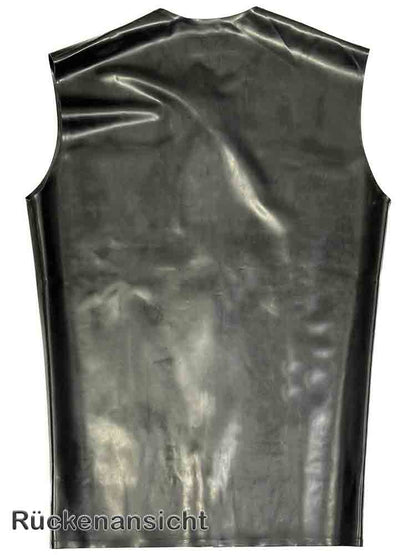SPEXTER Rubber T-Shirt ohne Arm mit Reißverschluß - schwarz