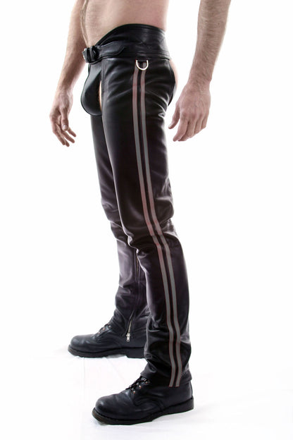 Spexter Chaps Deluxe: 2 Streifen GRAU