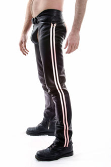 Spexter Chaps Deluxe: 2 Streifen WEISS