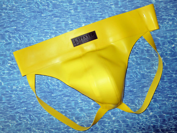 Gummi-Jock-Strap SPEXTER - gelb - S