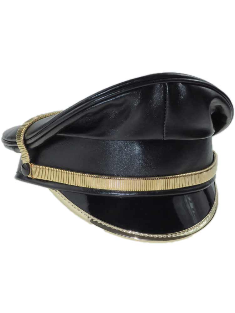 Leder-Kappe SPEXTER DELUXE CAP gold