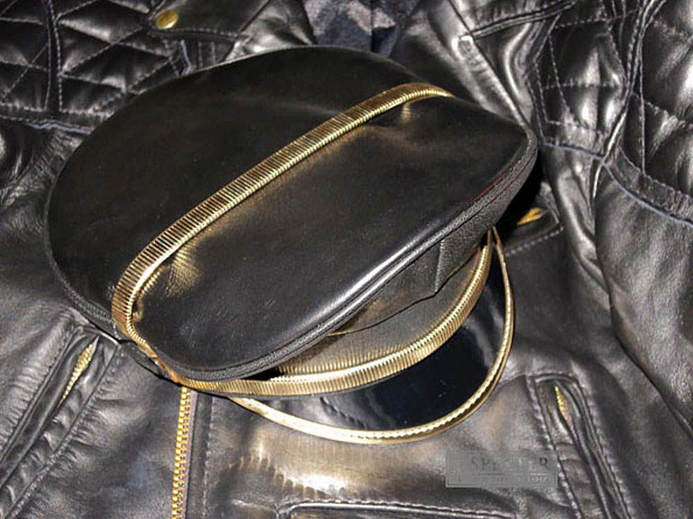 Leder-Kappe SPEXTER DELUXE CAP gold