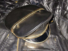 Leder-Kappe SPEXTER DELUXE CAP gold