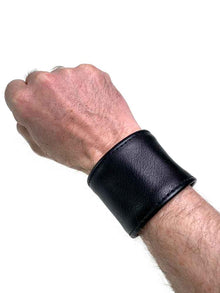 Spexter Leder-Armband 5,5cm - schwarz 