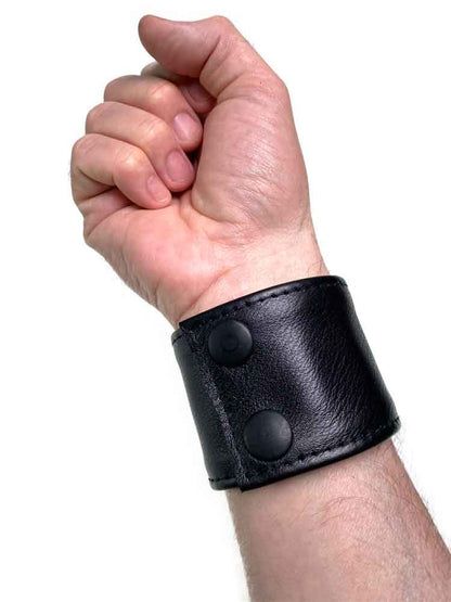 Spexter Leder-Armband 5,5cm - schwarz 