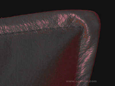 Leder-Kissenhülle 50x50 SCHWARZ - Specially made to order