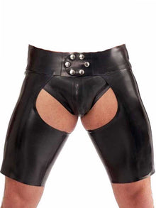 SPEXTER Rubber Chaps kurz schwarz