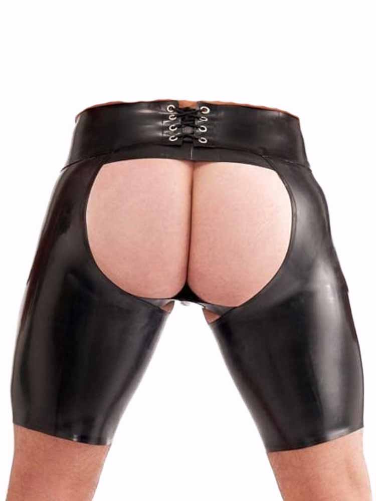 SPEXTER Rubber Chaps kurz schwarz