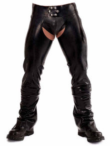 SPEXTER Rubber Chaps lang schwarz