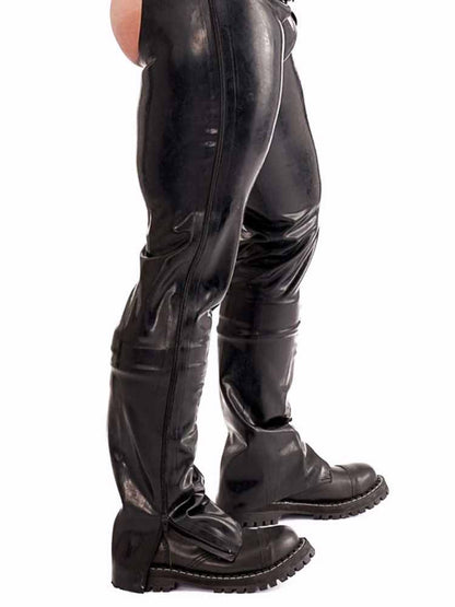SPEXTER Rubber Chaps lang schwarz