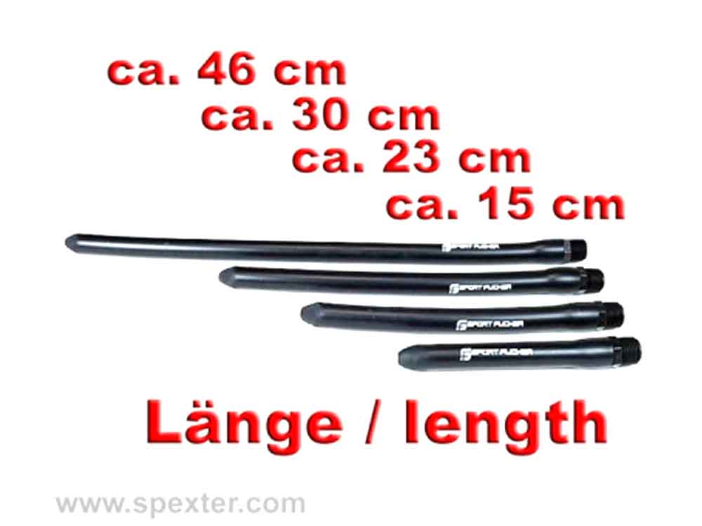 SPORTFUCKER Analdusche Silikon 30cm schwarz