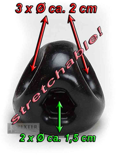 SPORTFUCKER ENERGY Cockring & Ballstretcher, schwarz