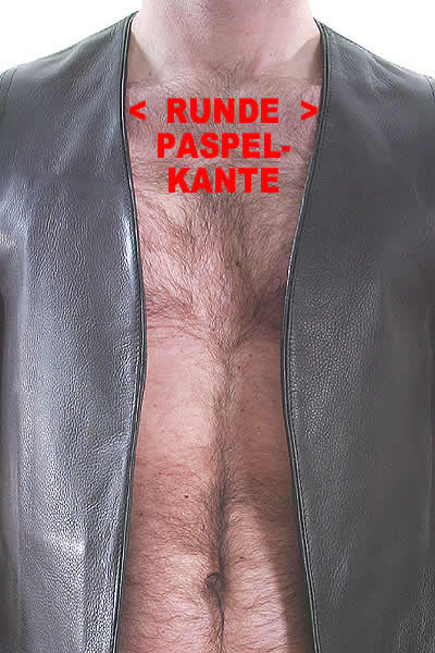 SPEXTER Lederweste mit Paspel