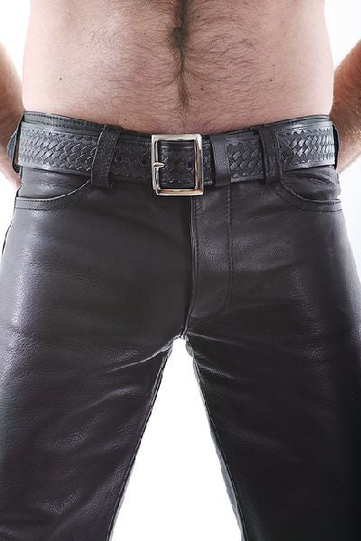 Spexter Lederhose - low waist