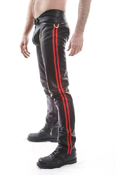 Spexter Chaps Deluxe: 2 Streifen GELB - 30 - Specially made to order