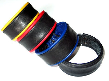 Bizeps-Band, Oberarmband mit GELBER Paspel - S