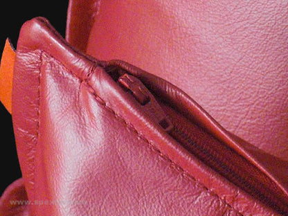 Leder-Kissenhülle 50x50 ROT - Specially made to order