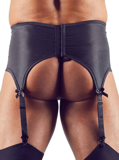 Strapsgurt mit Spitze schwarz