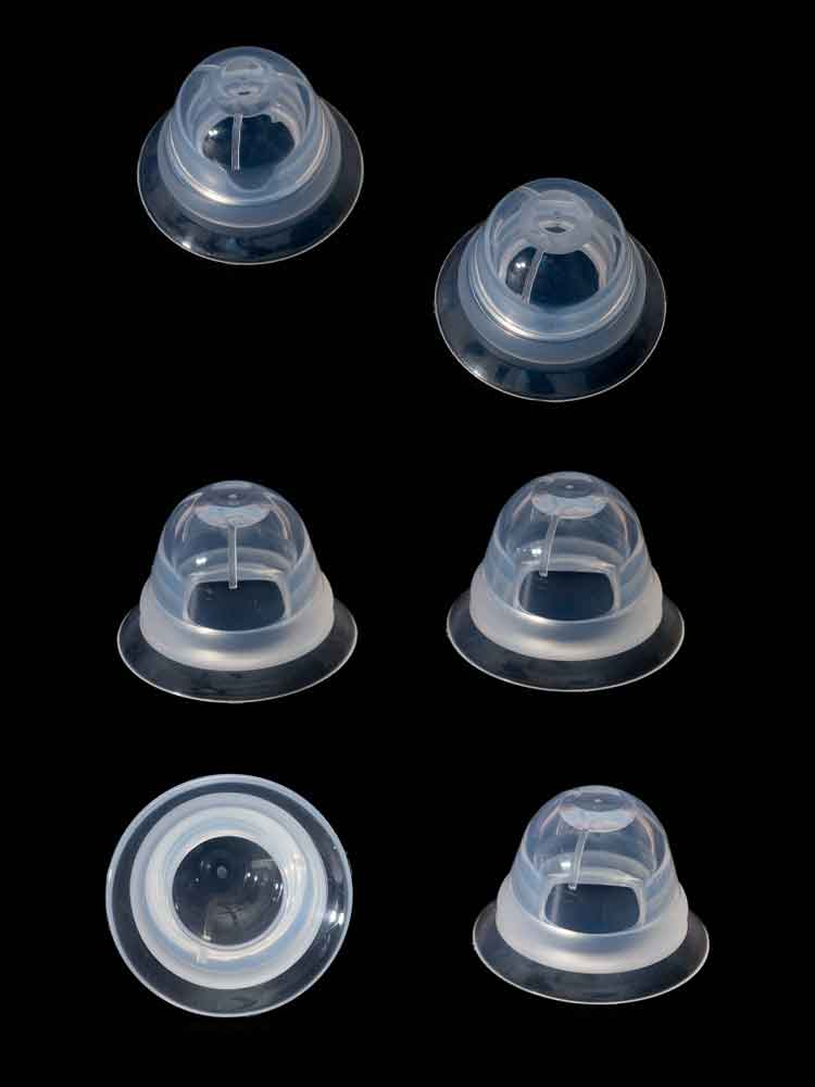665 Super Silikon Nippel Sucker transparent in Reisebox