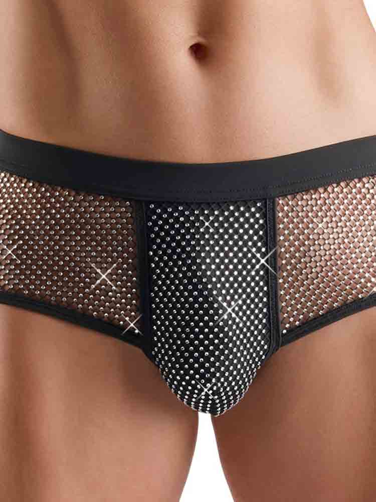 Herren-Pants mit Glitzersteinen