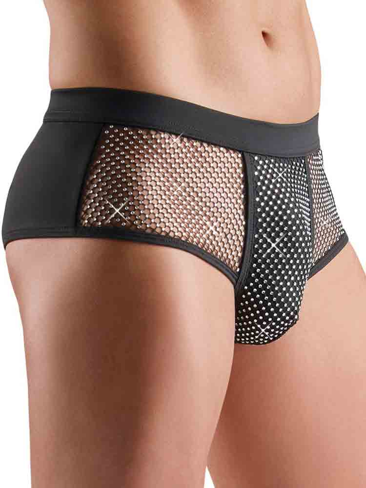 Herren-Pants mit Glitzersteinen
