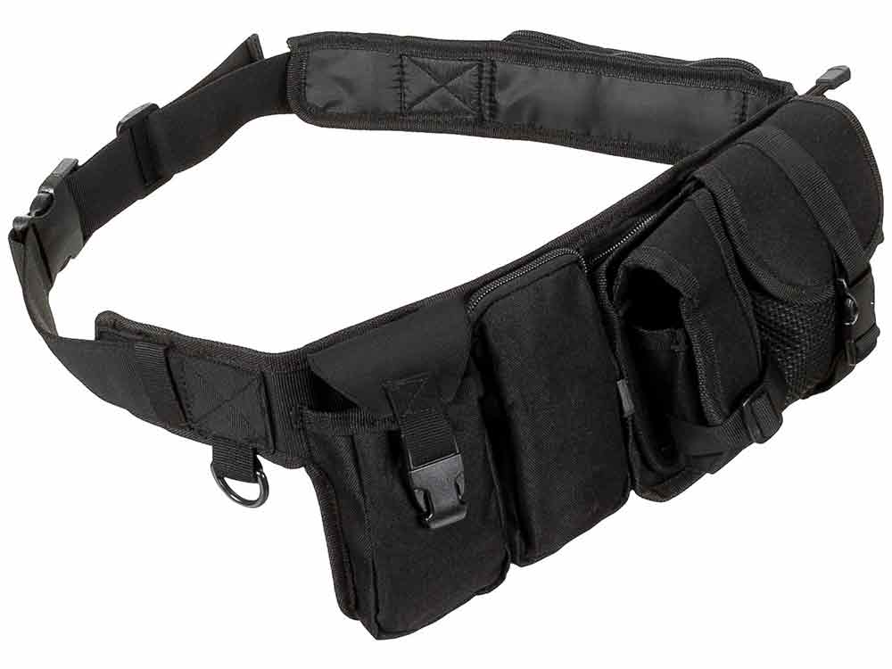 SWAT Hüftgurt mit 6 Taschen schwarz