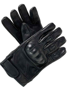 SWAT Tactical Lederhandschuhe schwarz