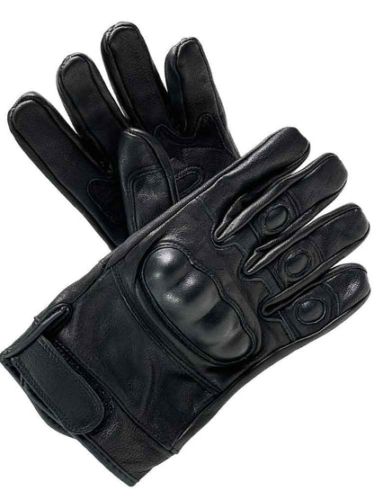 SWAT Tactical Lederhandschuhe schwarz