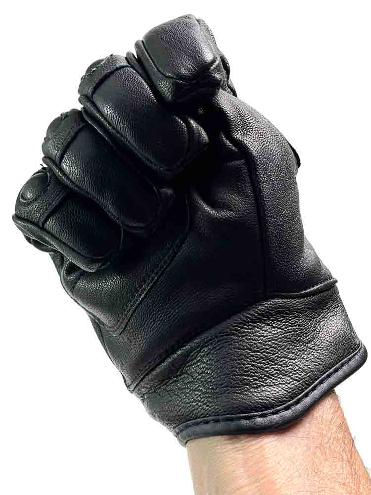SWAT Tactical Lederhandschuhe schwarz