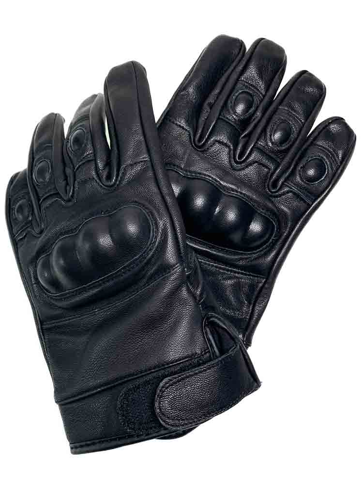 SWAT Tactical Lederhandschuhe schwarz
