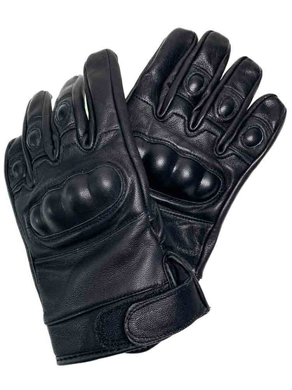 SWAT Tactical Lederhandschuhe schwarz