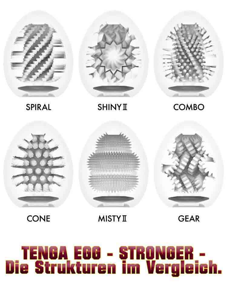 TENGA EGG STRONGER 6er Pack Masturbations Ei