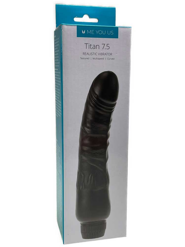 TITAN 7.5 Realistik Vibrator schwarz