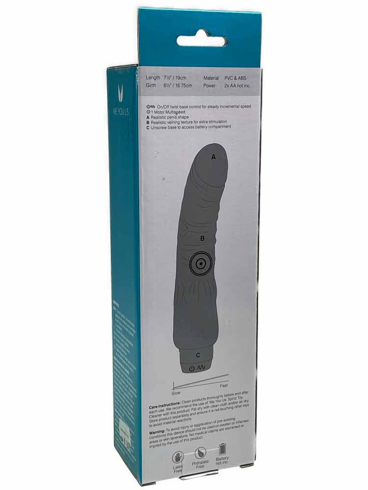 TITAN 7.5 Realistik Vibrator schwarz