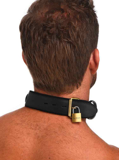 Tracking Halsband abschließbar schwarz