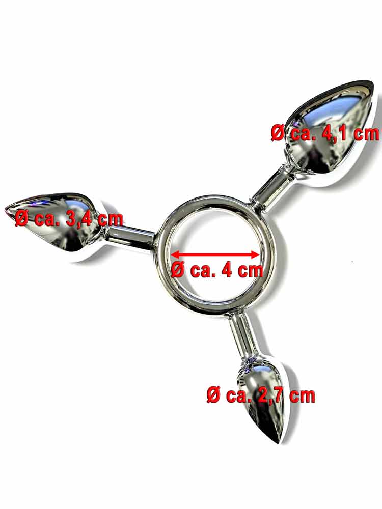 Triple-O-Anal-Plugs Ring