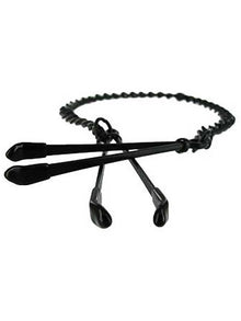 TWEEZER Brustwarzenklemmen mit Kette, schwarz