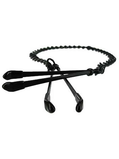 TWEEZER Brustwarzenklemmen mit Kette, schwarz