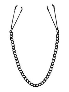TWEEZER Brustwarzenklemmen mit Kette, schwarz