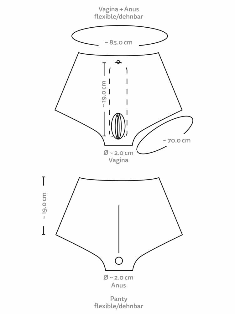 Vulva-Pants mit integrierter Vagina