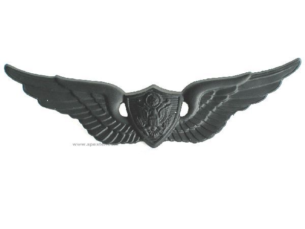 US-Fliegerspange, schwarz