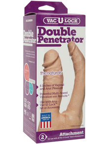 VAC-U-LOCK 6 inch Doppeldildo - hell