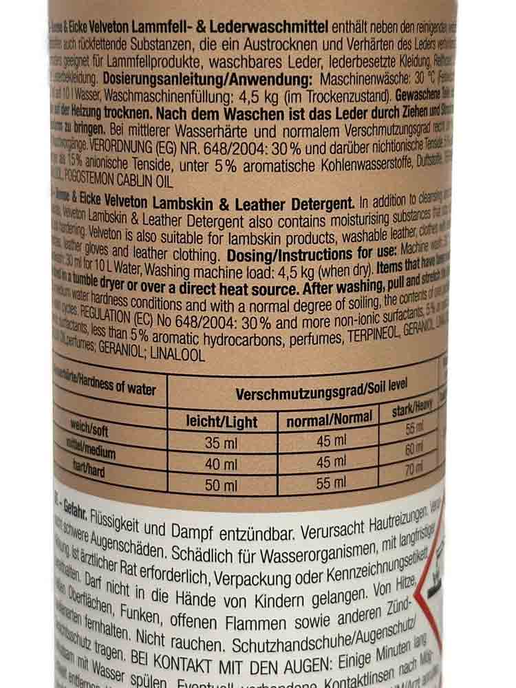 VELVETON Lederwaschmittel rückfettend 250 ml