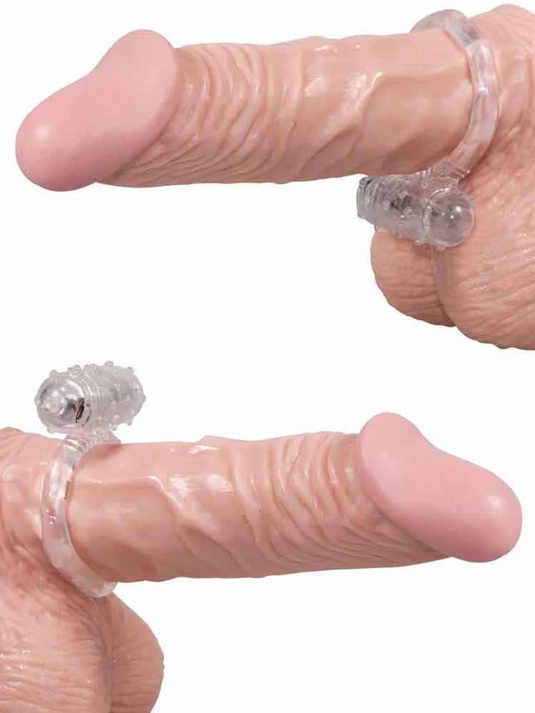 VIBRO Cockring ULTRA SOFT vibrierend - clear