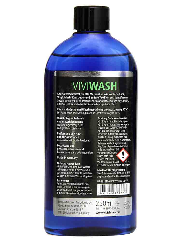 VIVIWASH PVC und Wetlook Reiniger 250